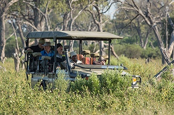 A game drive on a Letaka mobile safari