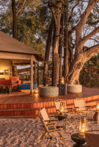 View of the lounge area at Shinde Footsteps - book a 5 night combination of any of the Ker & Downey Camps with Think Africa Travel
