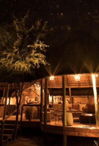 Dinaka at night offers a Sleep Out Deck experience you will always remember. Book with Think Africa Travel