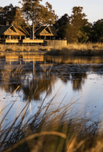 A view over the waterways to Kings Poools, Okavango Delta, Botswana. Stay here, Vumbura Plains and Chitabe for 9 nights. Book with Think Africa Travel