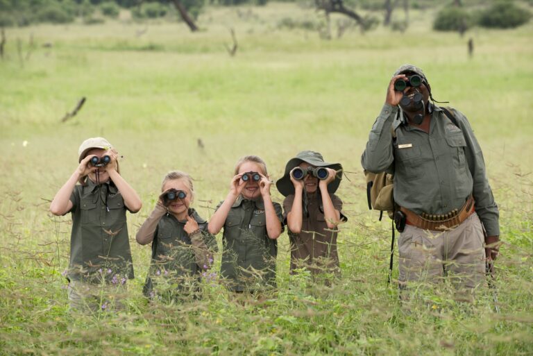 Learning about the bush in Botswana - you are never too young