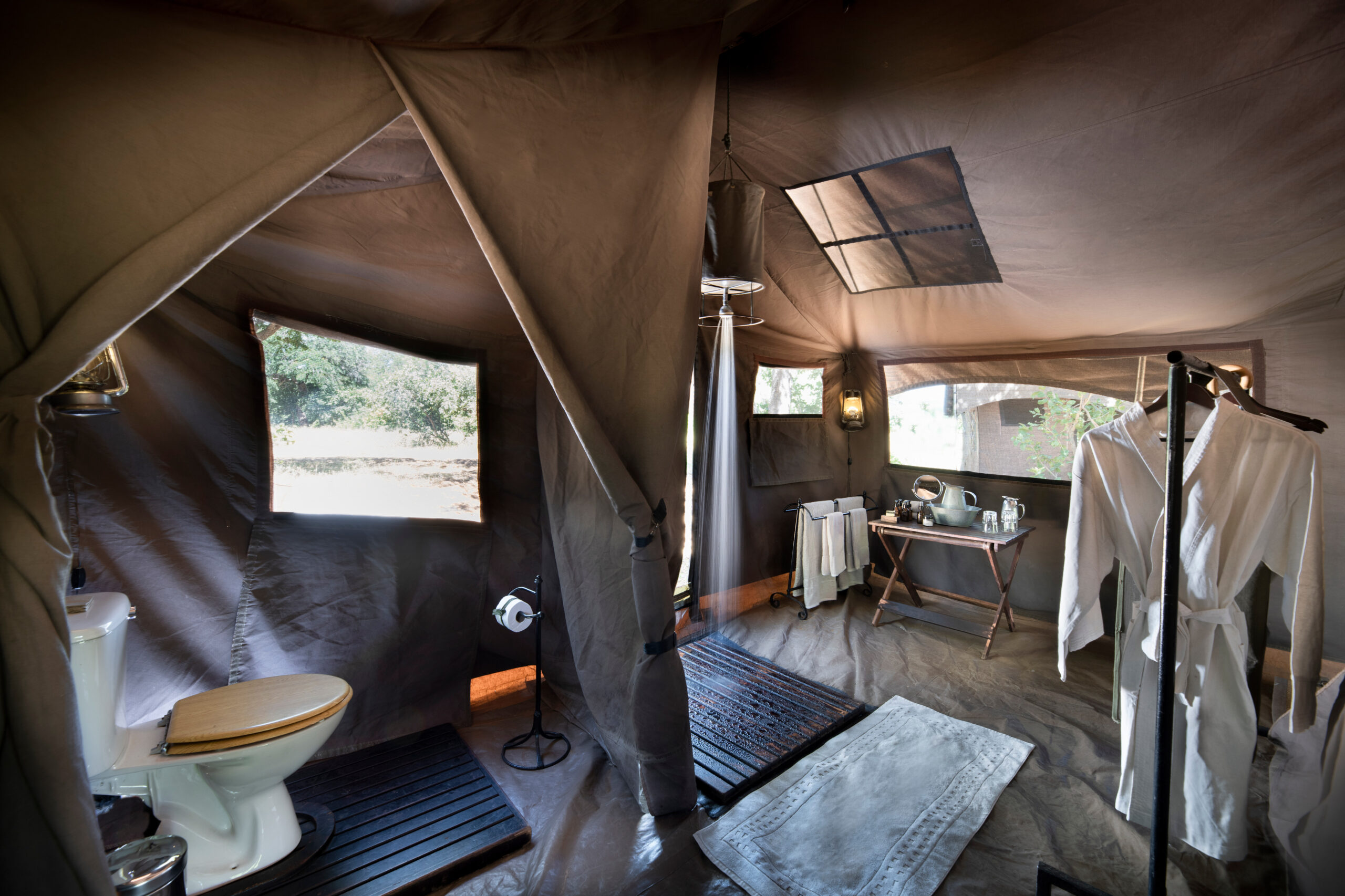 Botswana-Chobe-National-Park-Savute-Under-Canvas-guest-tent-bathroom-shower-High-Resolution-Width=5000px